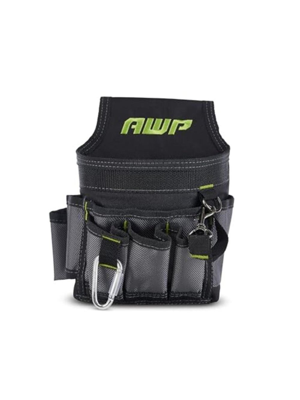 Mini Tool Pouch 9 Pocket Belt Bag Electrician Organizer Water Resistant Black